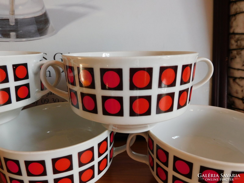 Retro German Bavarian regent soup cups - 5 pieces
