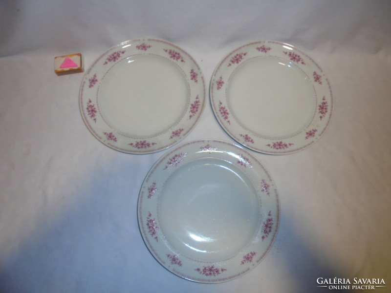Alföldi porcelain flat plate, three pieces together - to fill the gap