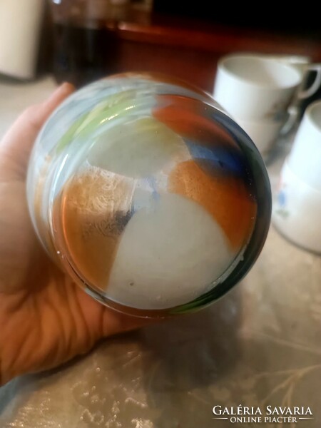 Beautiful colored glass jug