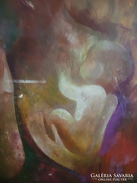 Dobi piroska (1929-): motherhood oil-on-wood painting gallery!