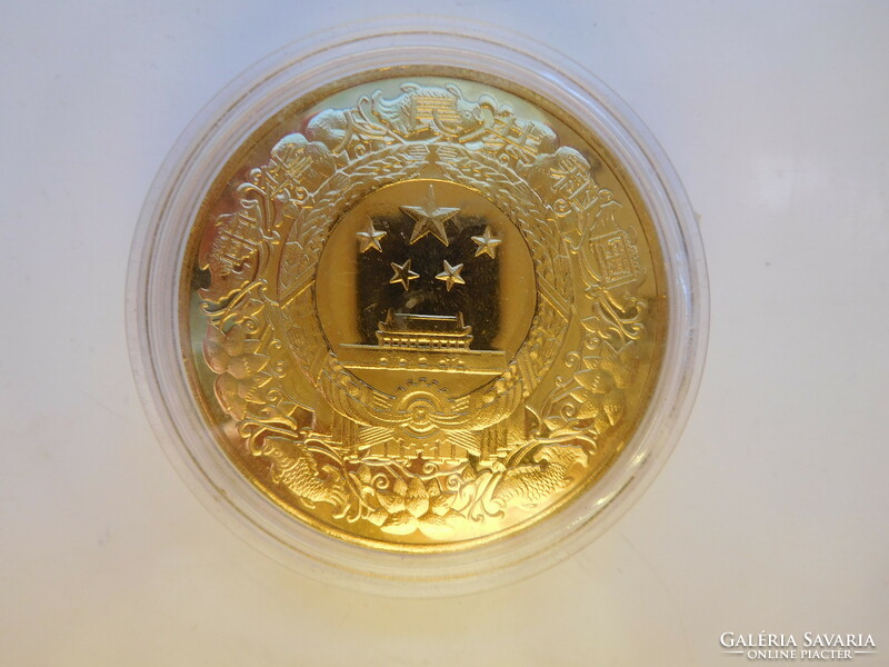 China panda gilded commemorative coin pp