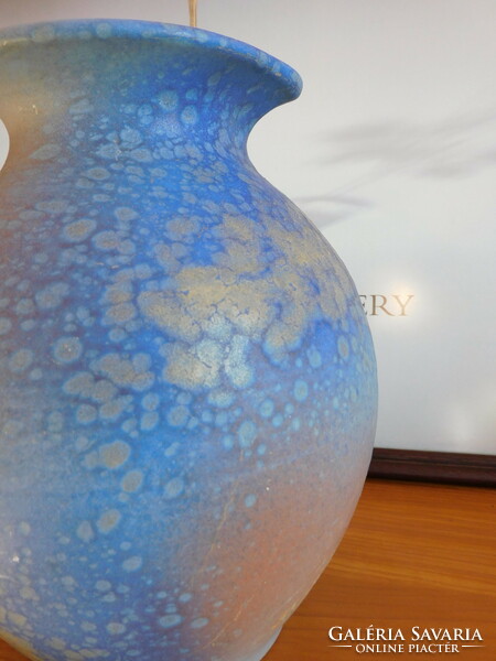 Scheurich retro ceramic vase with matte glaze - mid century 22 cm