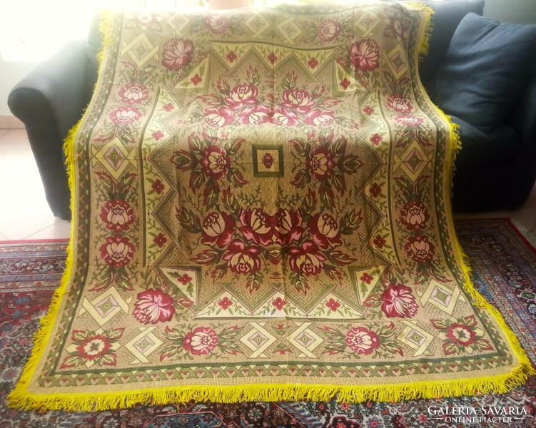 Large Art Nouveau woven tablecloth - 180x225