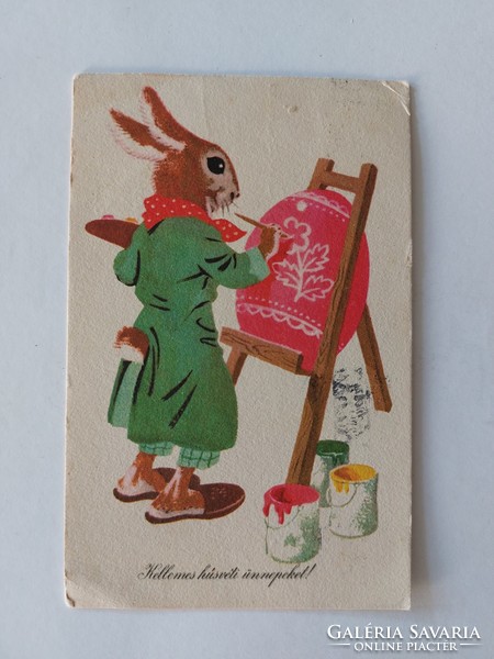 Old postcard Easter 1962
