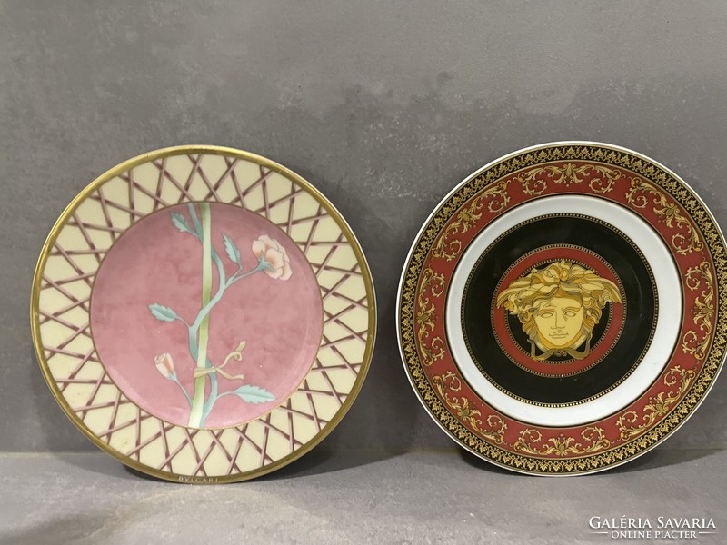 Versace and Bvlgari decorative plate, wall decoration, decoration