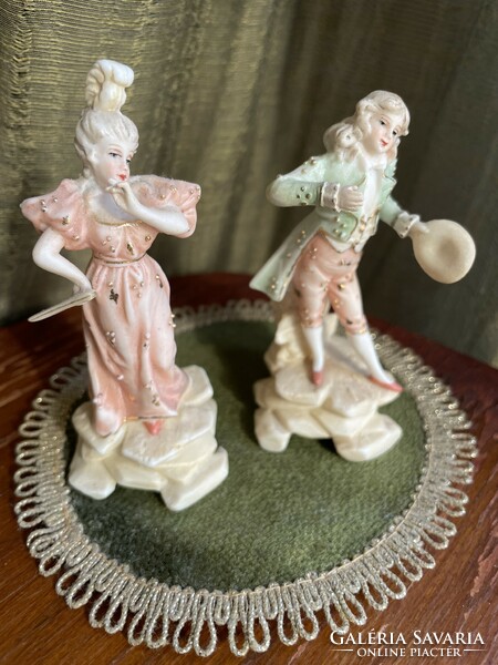 Antique double flawless porcelain baroque