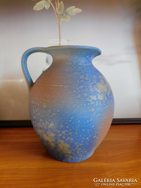 Scheurich retro ceramic vase with matte glaze - mid century 22 cm