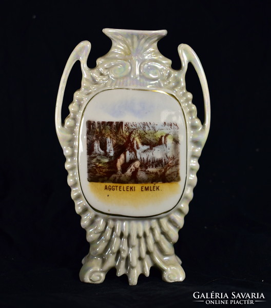 1910-20 Antique antique porcelain vase from Aggtelek