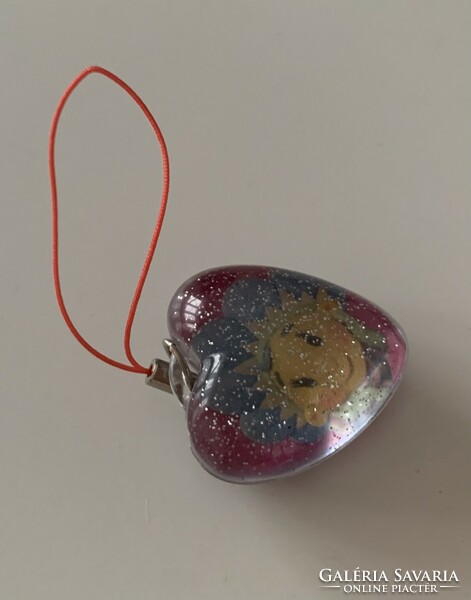Original fifi and primrose heart heart 3d pendant key ring bag decoration 3d dundi shiny interesting