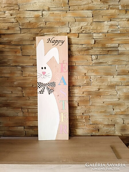Easter bunny wooden sign