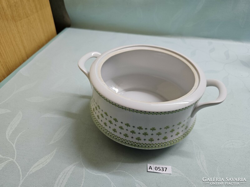 A0537 lowland parsley / clover pattern soup bowl