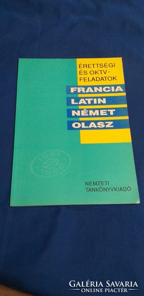 Bedő Éva Érettségi és OKTV feladatok - Francia, latin, német, olasz 1991/92.