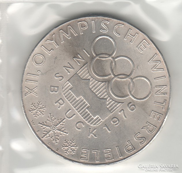 Silver 100 schilling '1976 Innsbruck Winter Olympics'