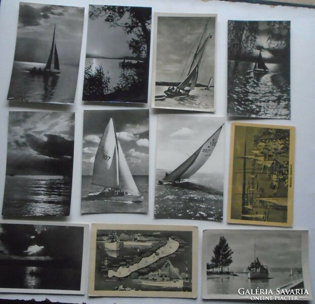 D200946 - 11 postcards - balaton 1950-60's