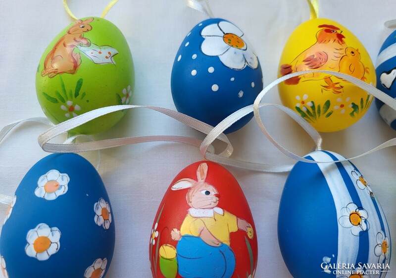 Húsvéti műanyag festett tojás dekoráció kellék tojásfa dísz