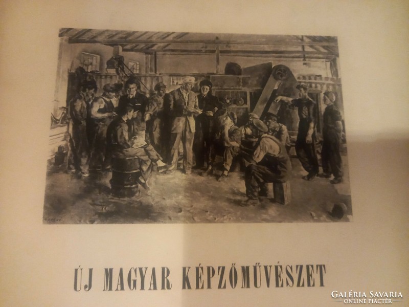 Az első magyar képzőművészeti kiállitás a II. világháború után: Új Magyar Képzőművészet könyv (1950)