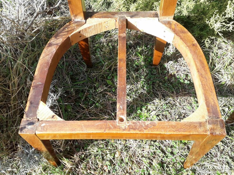 Restored Biedermeier chair, table.