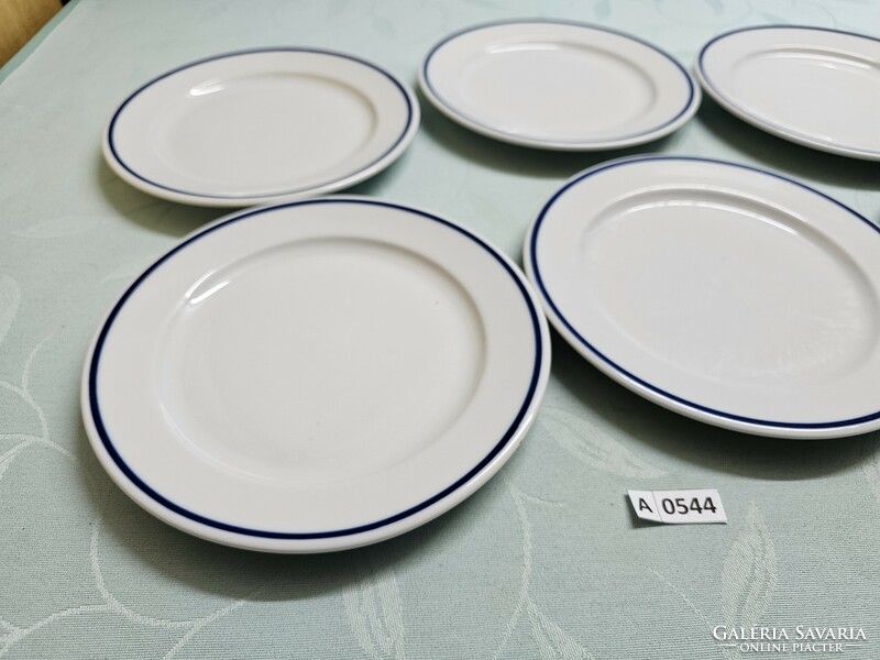 A0544 lowland blue striped small plate 6 pcs