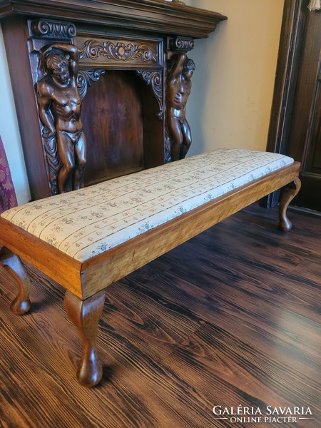 Antique seat, bed end