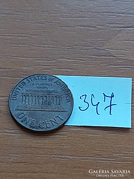 Usa 1 cent 1964 / d, abraham lincoln, copper-zinc 347