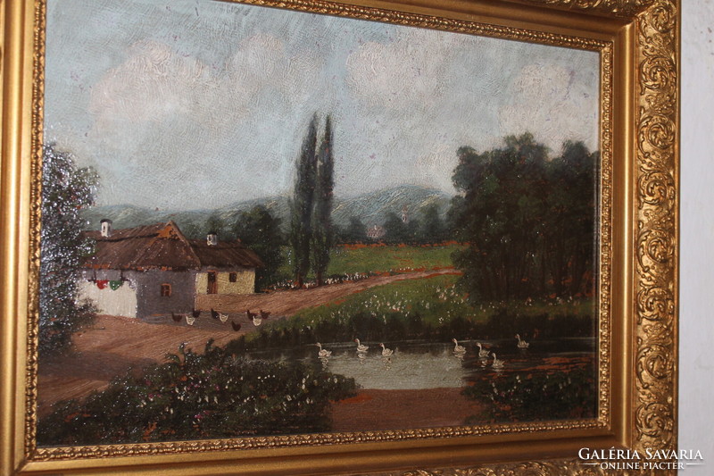 Original painting by Mihály Püspöky in a nice frame 838