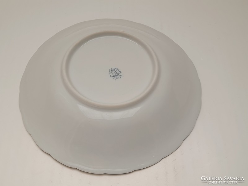 Herend bowl with flower pattern, plastic decoration, 18 cm