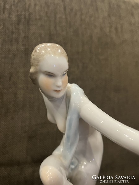 Herend dancing female nude 21cm for sale
