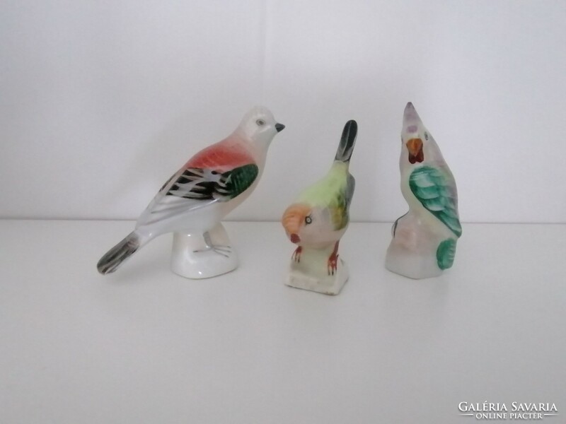 Aquincumi madarak porcelán figurák