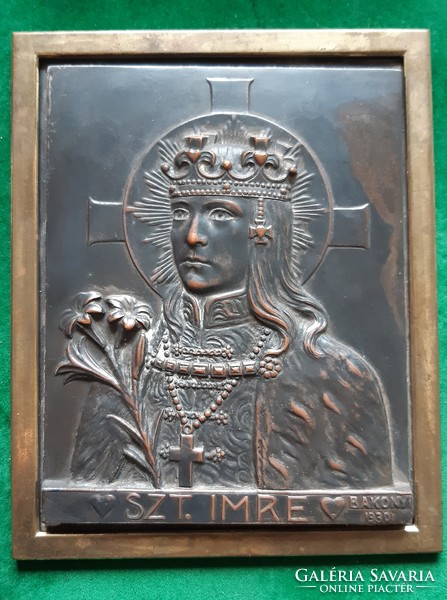 Sándor Bakonyi: Saint Imre relief 1930