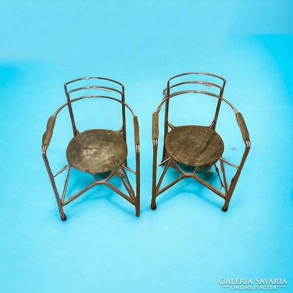 Retro, space age design fémvázas székek 2 db egyben