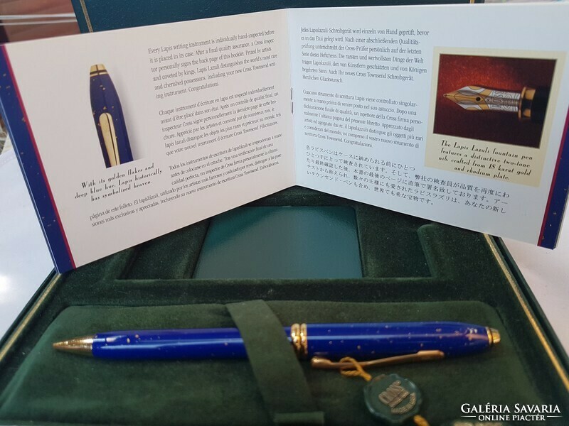 Cross lapis lazuli pencil
