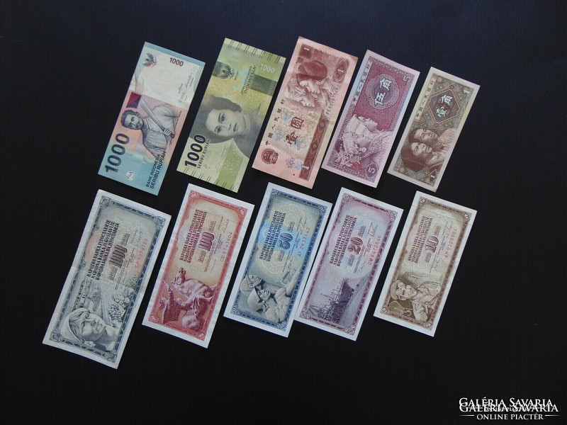 10 darab külföldi szép ropogós bankjegy 04