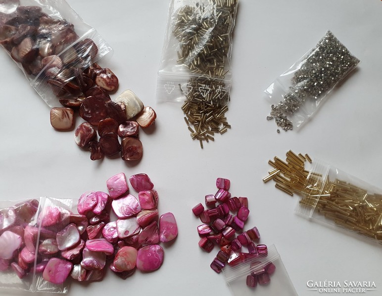 Gyöngy üveggyöngy fűzhető kagyló gyöngyfűzéshez ékszer készítéshez