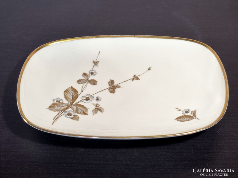 *Alka kunst bavaria gold-painted rim flower bowl.