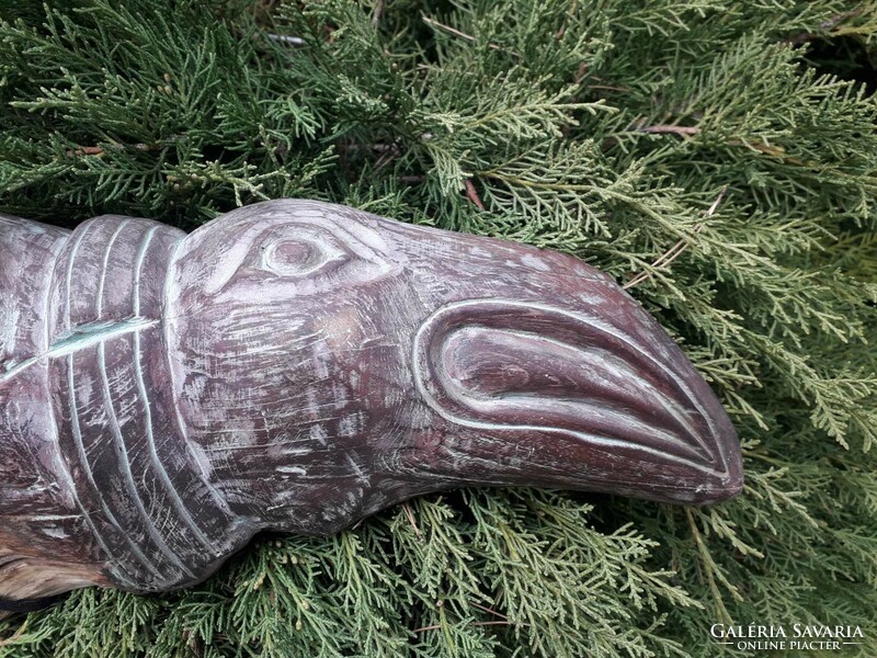 Rarity! Indian crocodile / wood carving.