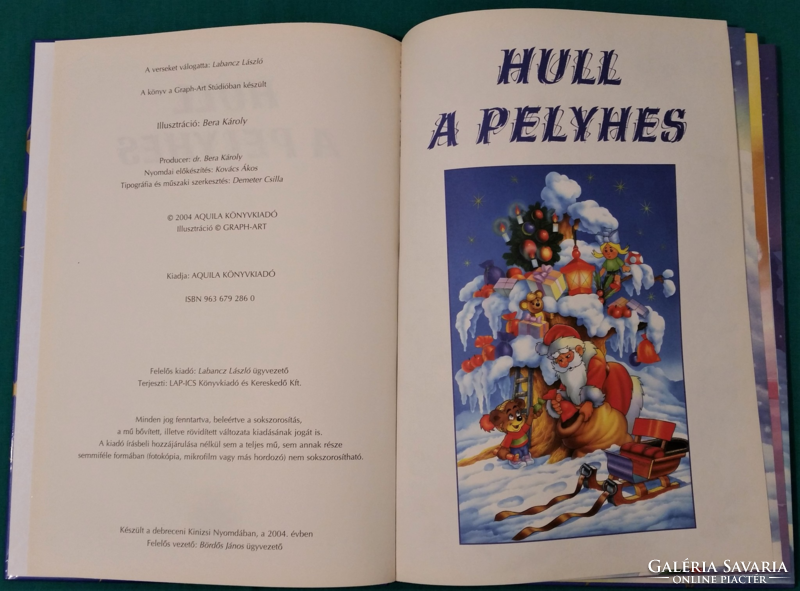 József Bozsi wasp: hull a pelyhes - with illustrations by Károly Bera > picture book, poems