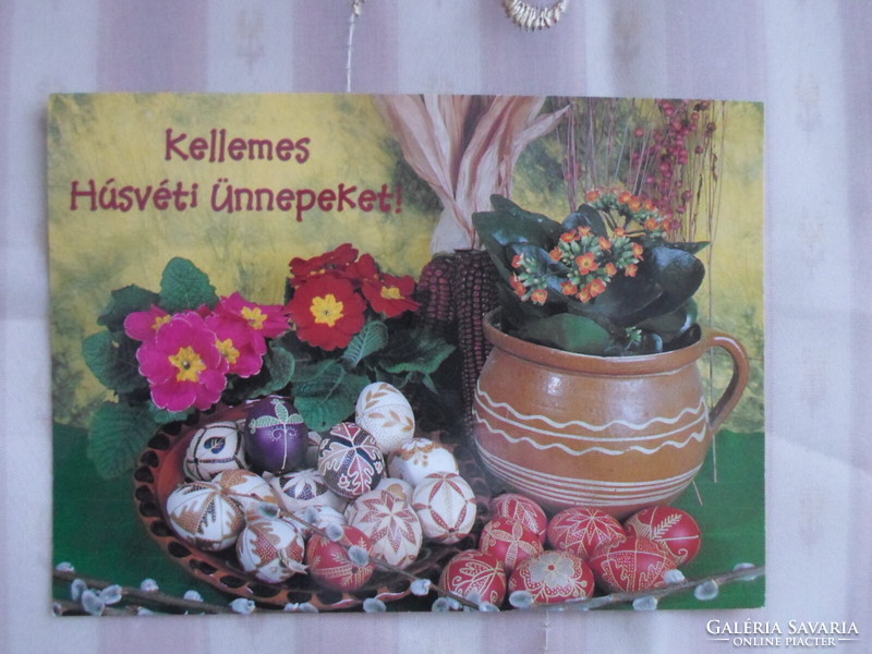Old Easter postcard 29. (Ceramics; 2002)