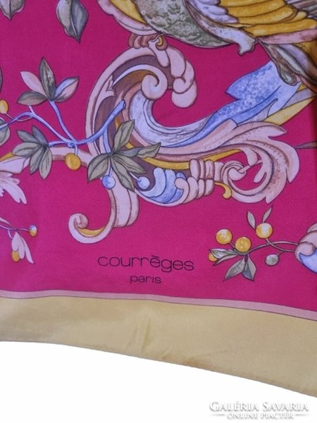 Courréges Paris silk scarf 88x88 cm. (6941)