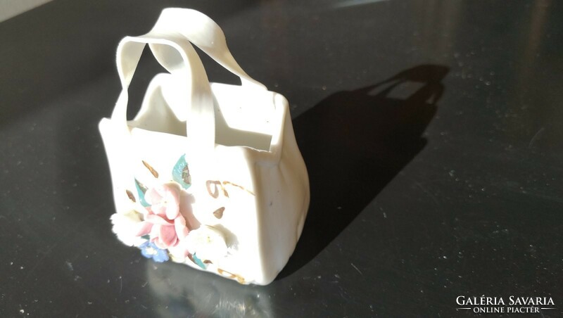 Virágos táska porcelán