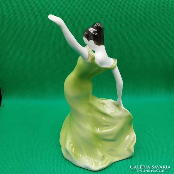 Retro porcelán táncos lány figura