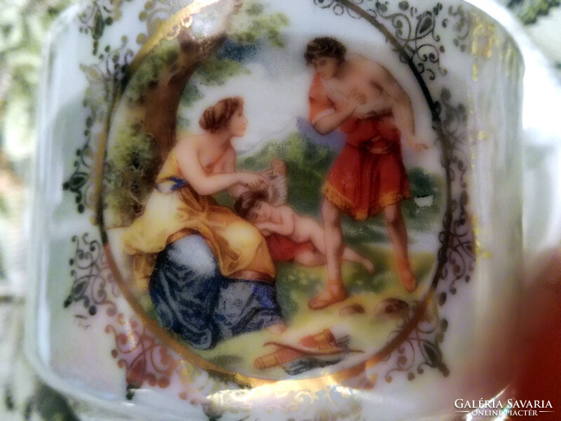 Drasche gold brocade tea cup - mythological scene - art&decoration