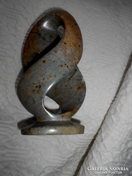 Statue in henry moore style - mother with child 16.5 cm signed