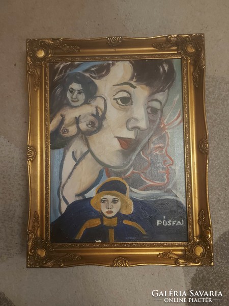 L.Kovács Júlia/Pósfai Júlia/Pósfainé, festmény, olaj, vászon, 30x40 cm