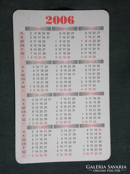 Card calendar, éva hairdresser studio, 2006, (6)