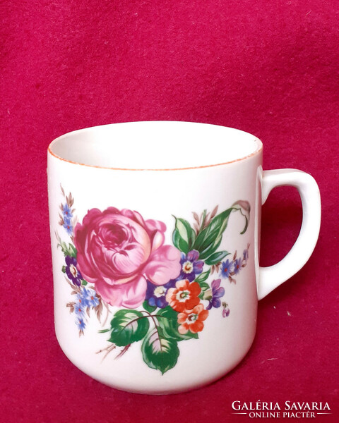 Zsolnay shield seal pink mug, cup.