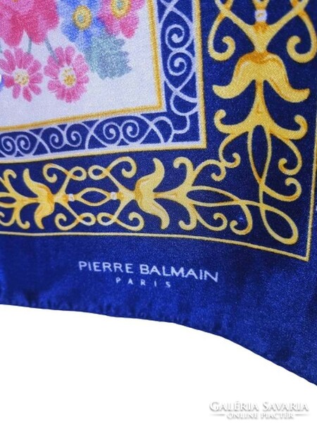 Pierre balmain vintage women's scarf 90x90 cm. (6947)