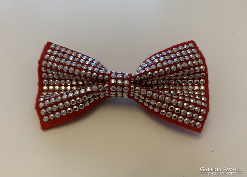New handmade large 12cm stone studded red bow hair clip hair clip hair clip