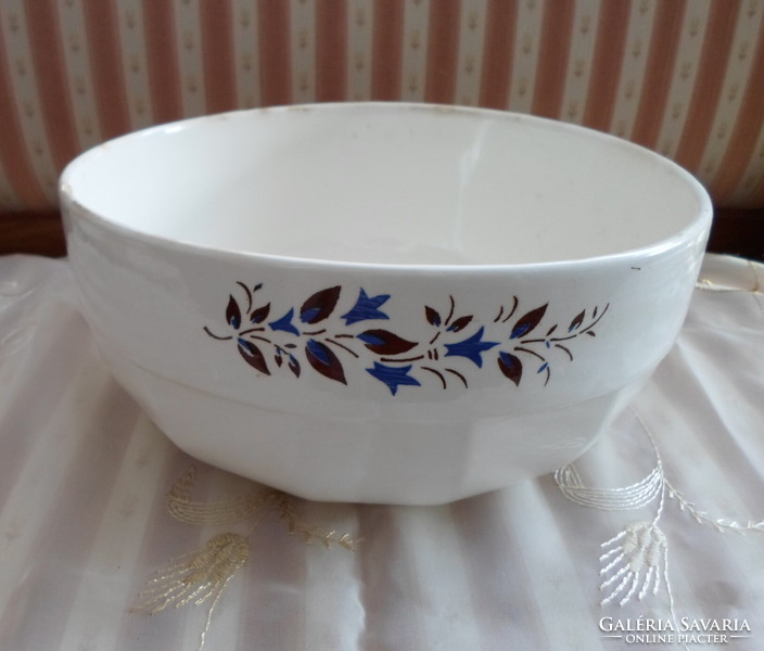 Flower-leaved granite ceramic bowl (blue-brown) 2.