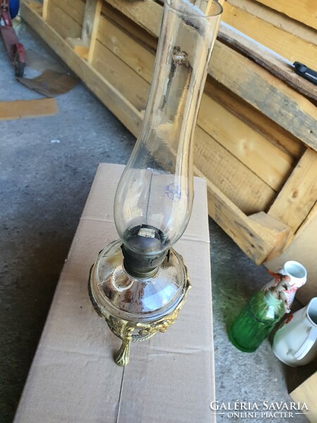 Antique petroleum lamp