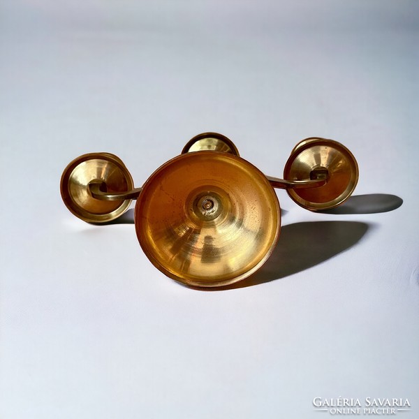 Retro, vintage design copper candle holder